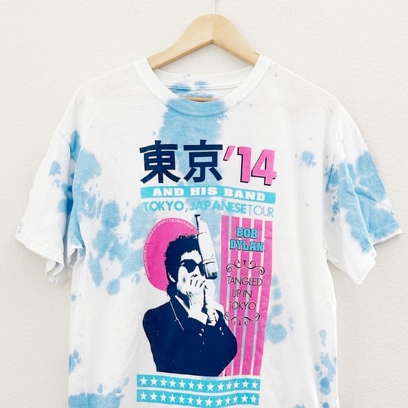 NWOT Bob Dylan Tokio Japanese Tour Graphic Tee - Picture 5 of 6